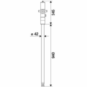 RAASM pneumatic pumps for oil - Dimensions