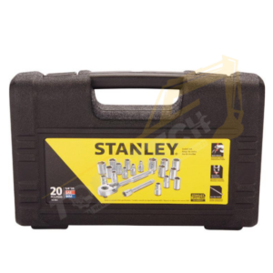 Stanley 1/4" Drive SAE 6-Point Socket Set – 20 Pieces