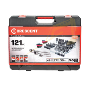Crescent 1/4" & 3/8" Drive Metric/SAE Mechanic’s Tool Set – 121 Pieces