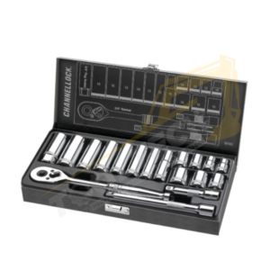 3/8" Drive Metric Socket Set 18 Pieces – Metal Box