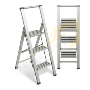 Wenko Aluminium Step Ladder 2 Step – Silver